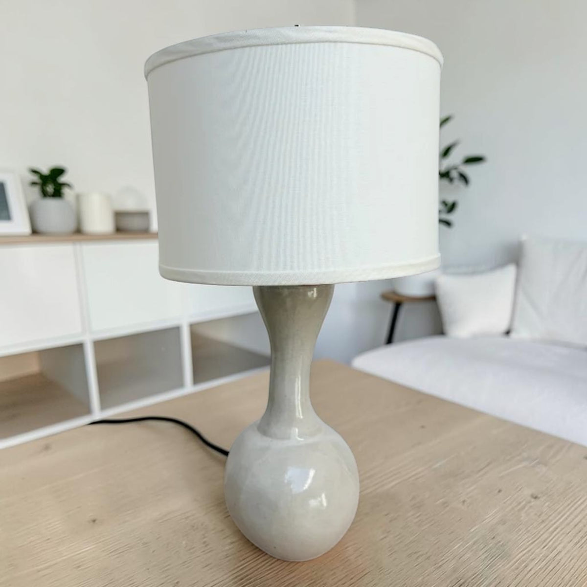 Speckled Oatmeal, Ceramic Table Lamp