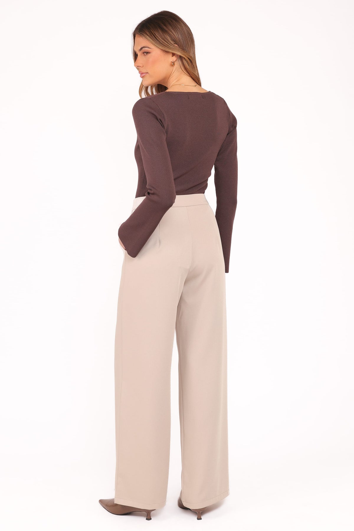 Petal and Pup USA BOTTOMS Ana Pants - Beige