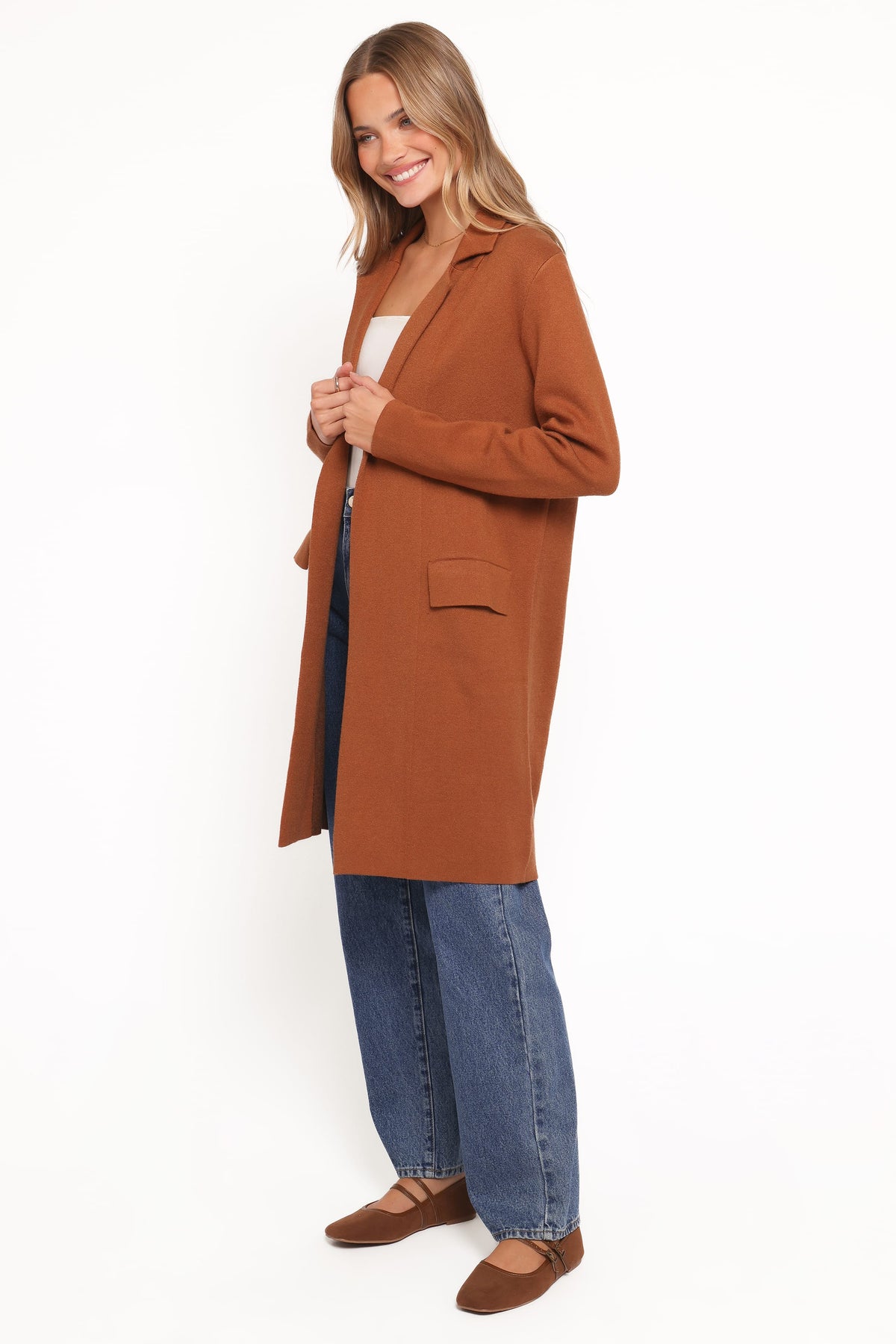 Petal and Pup USA OUTERWEAR Chester Horses Coatigan - Brown