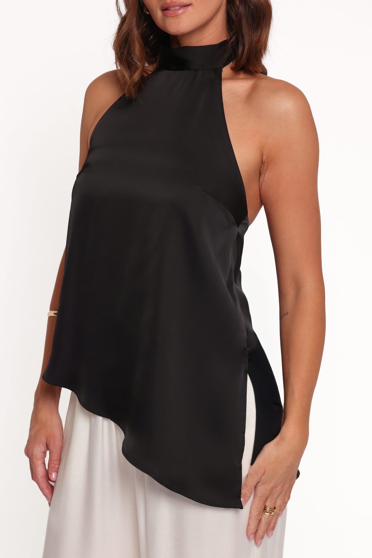 TOPS Merlin Halterneck Top - Black